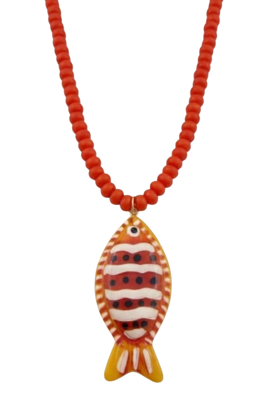 Beaded Fish Necklace