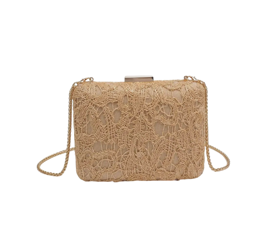 Ayla Evening Bag - Natural