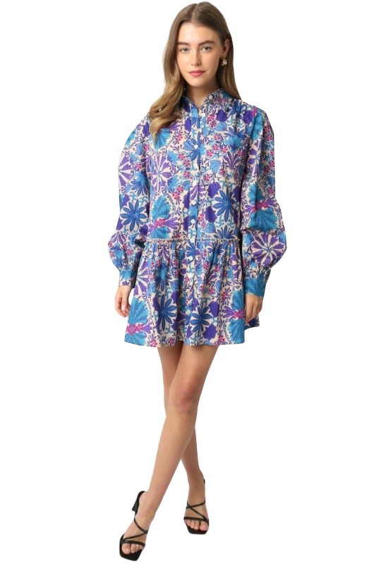 Rio Mar Puff Sleeve Dress