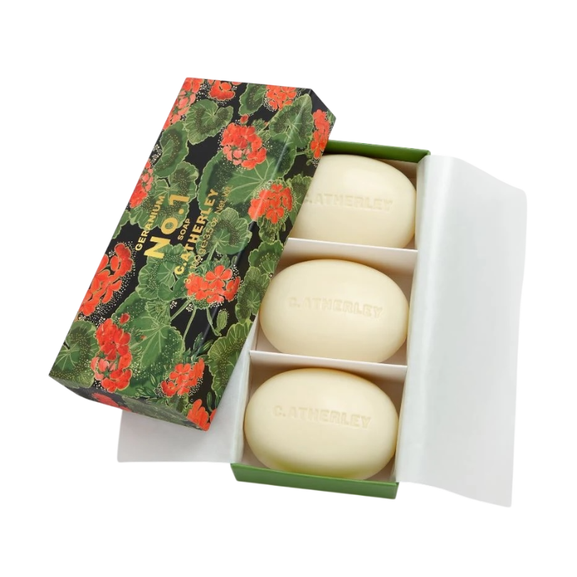 Geranium No. 1 Soap Trio - Special Packaging
