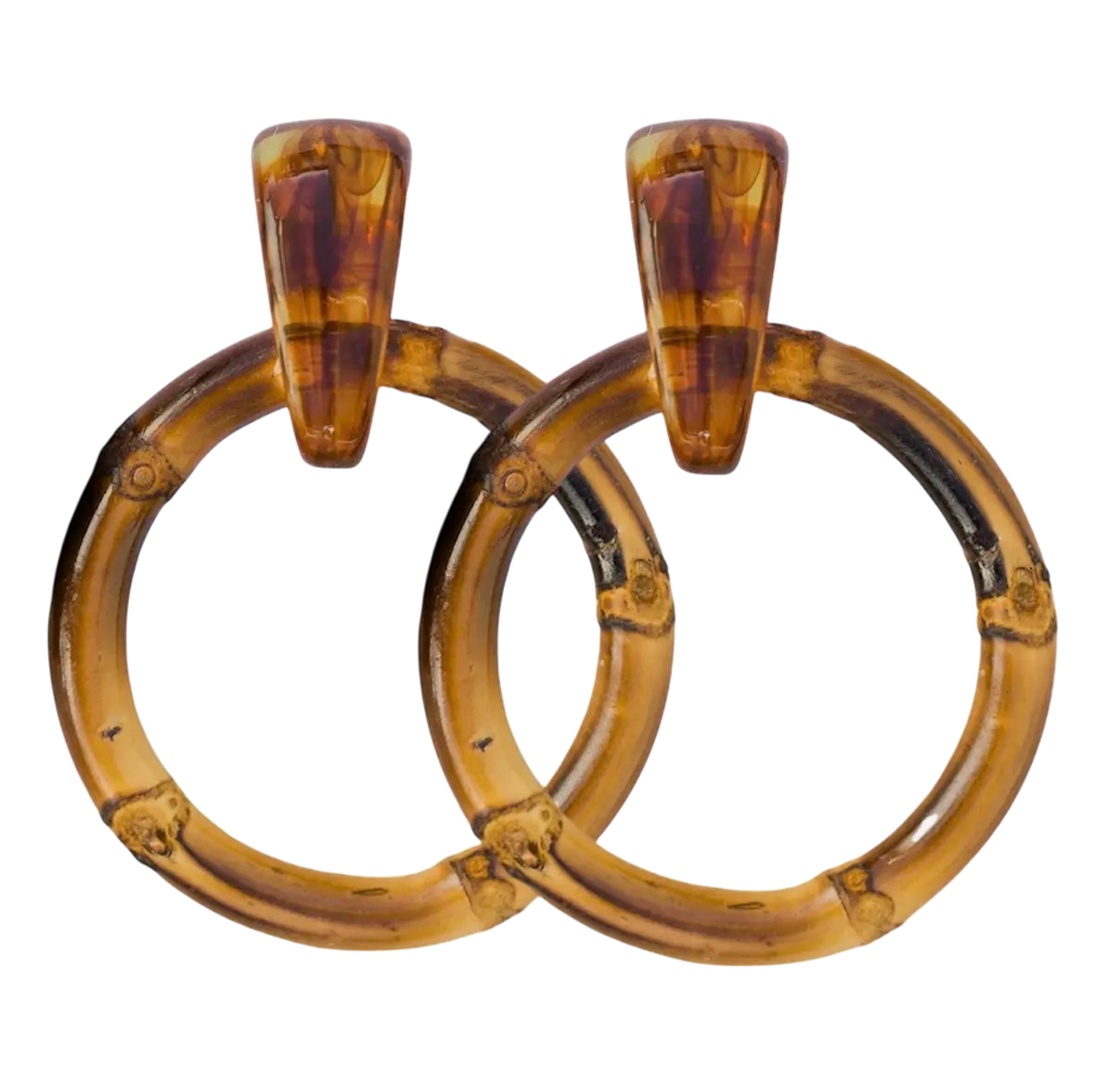 Bamboo Drop Earrings