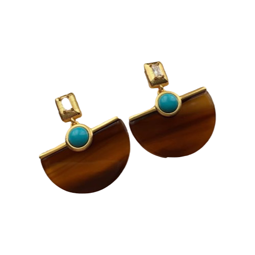 Half Moon Drop Earrings