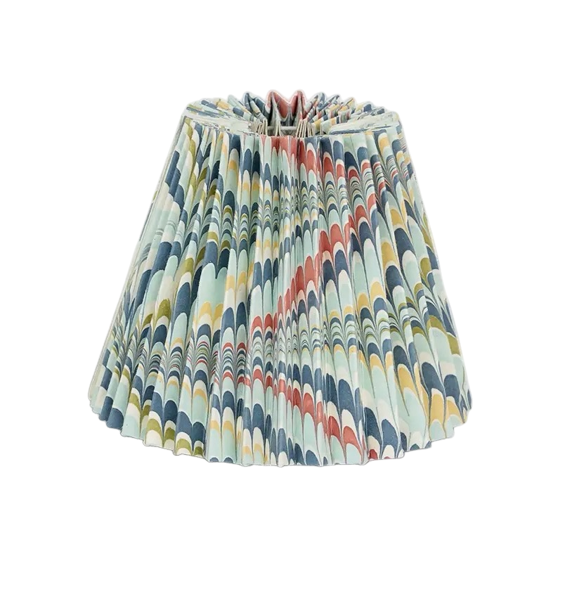 Small Pleated Lampshade - Ocean Mountain
