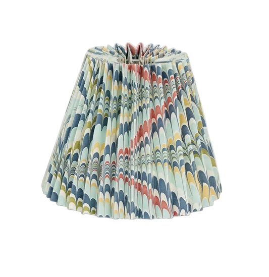 Small Pleated Lampshade - Ocean Mountain