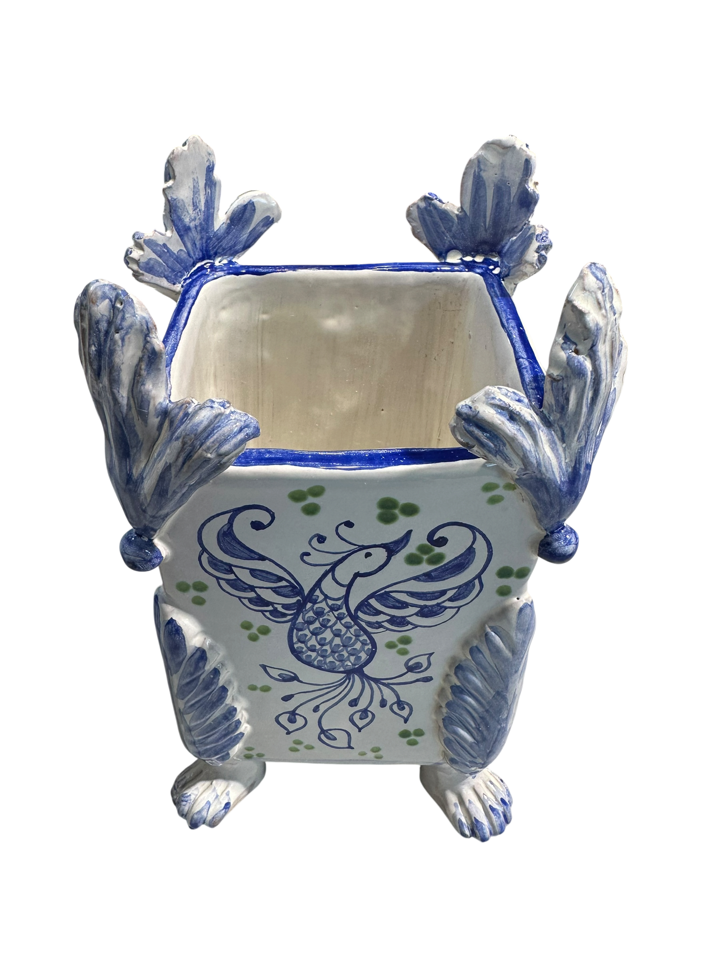 Garden Party Cache Pot w/ Phoenix