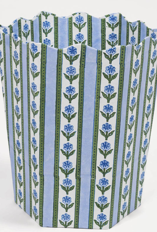 Cottage Garden Waste Bin in Blue