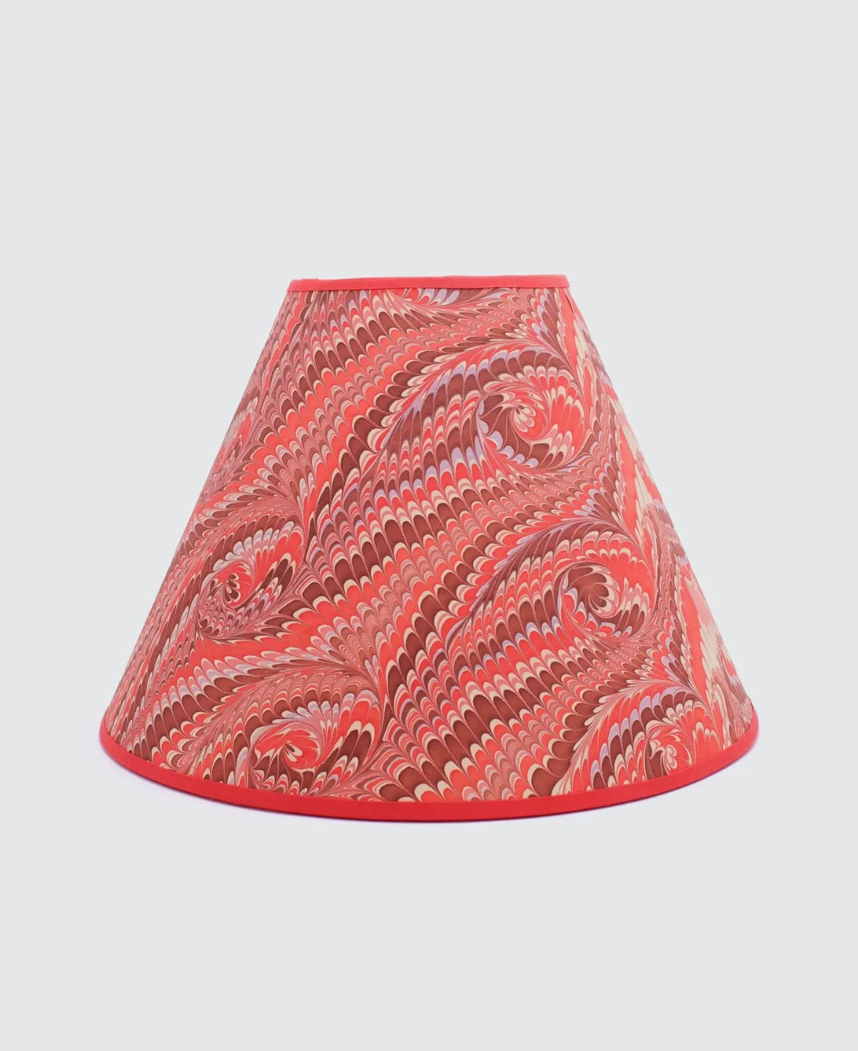 16" Empire Lampshade — Hand-Marbled