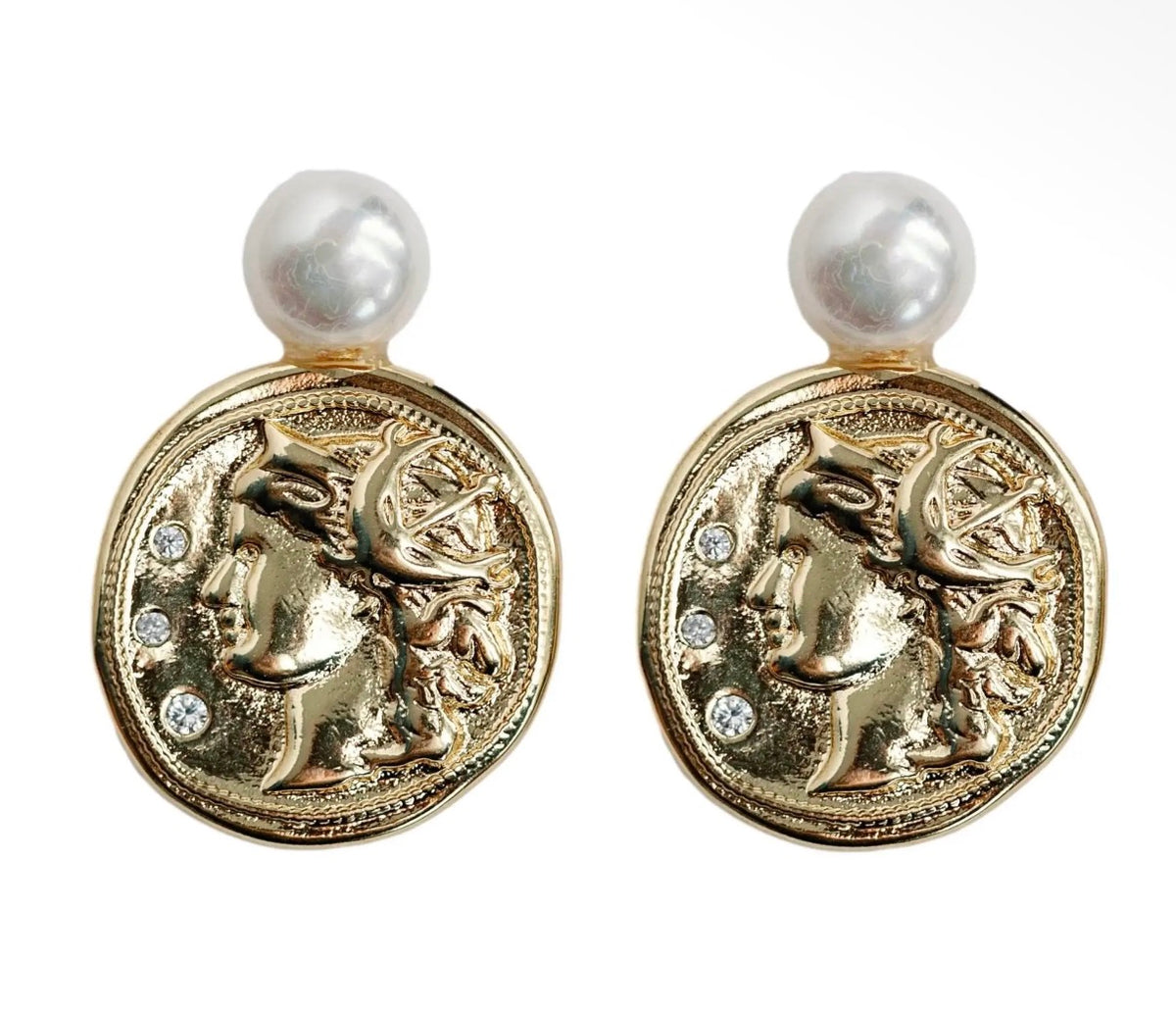 Roman Coin Earrings
