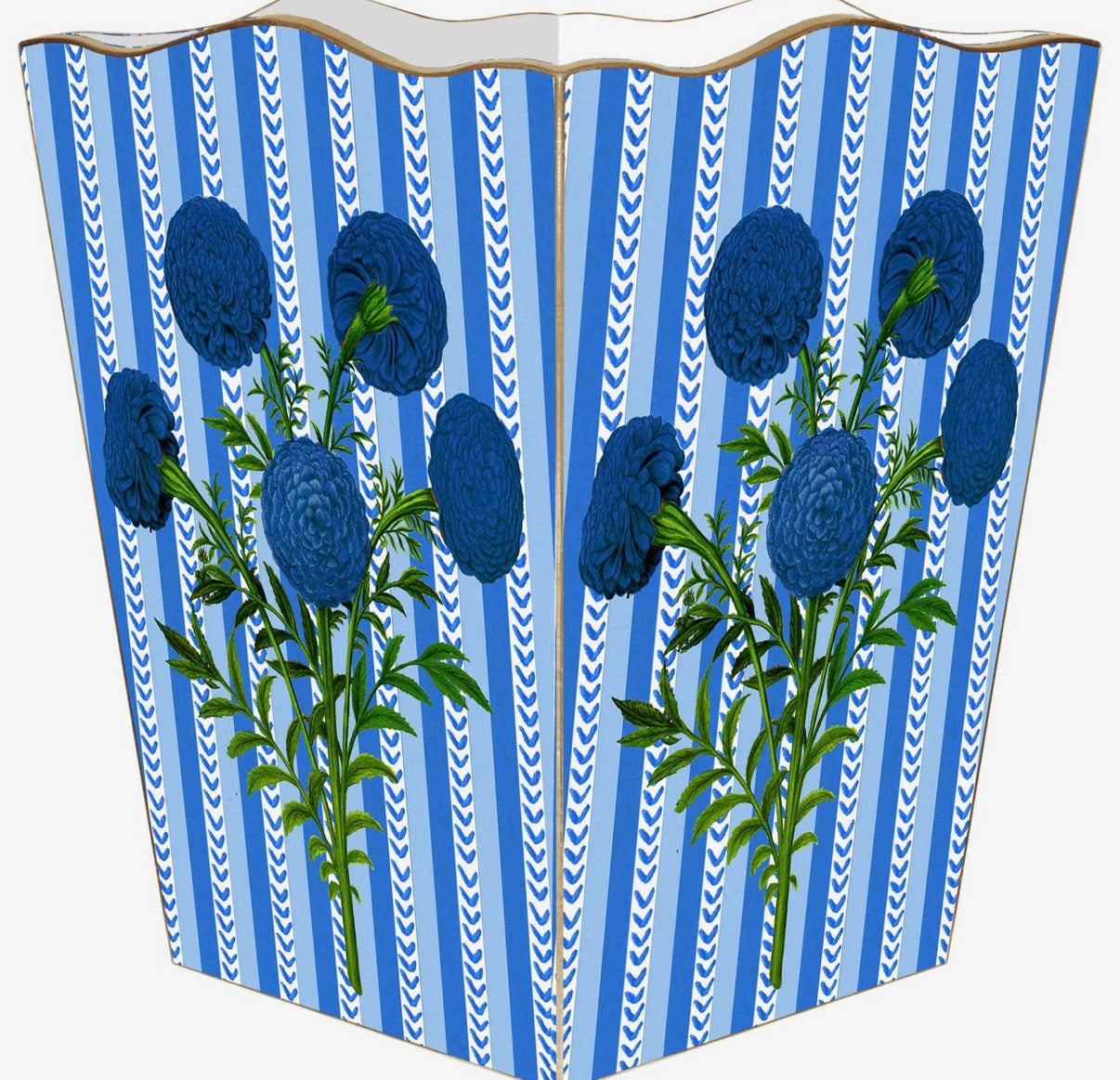 Scalloped Wastepaper Basket