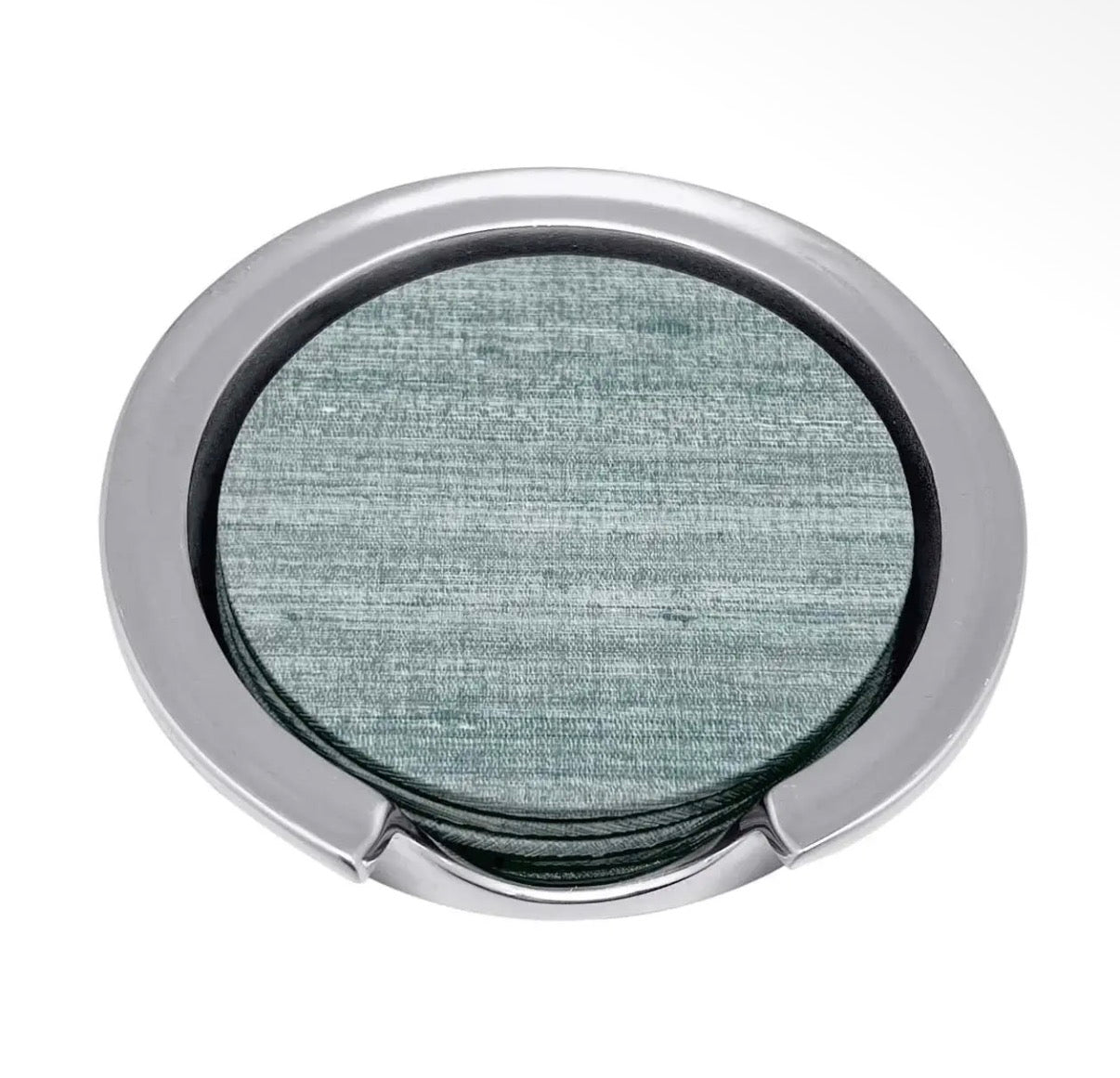 Silver Coaster Set