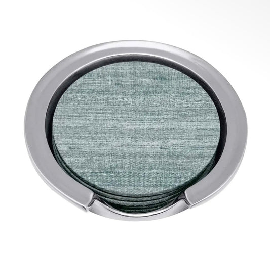Silver Coaster Set