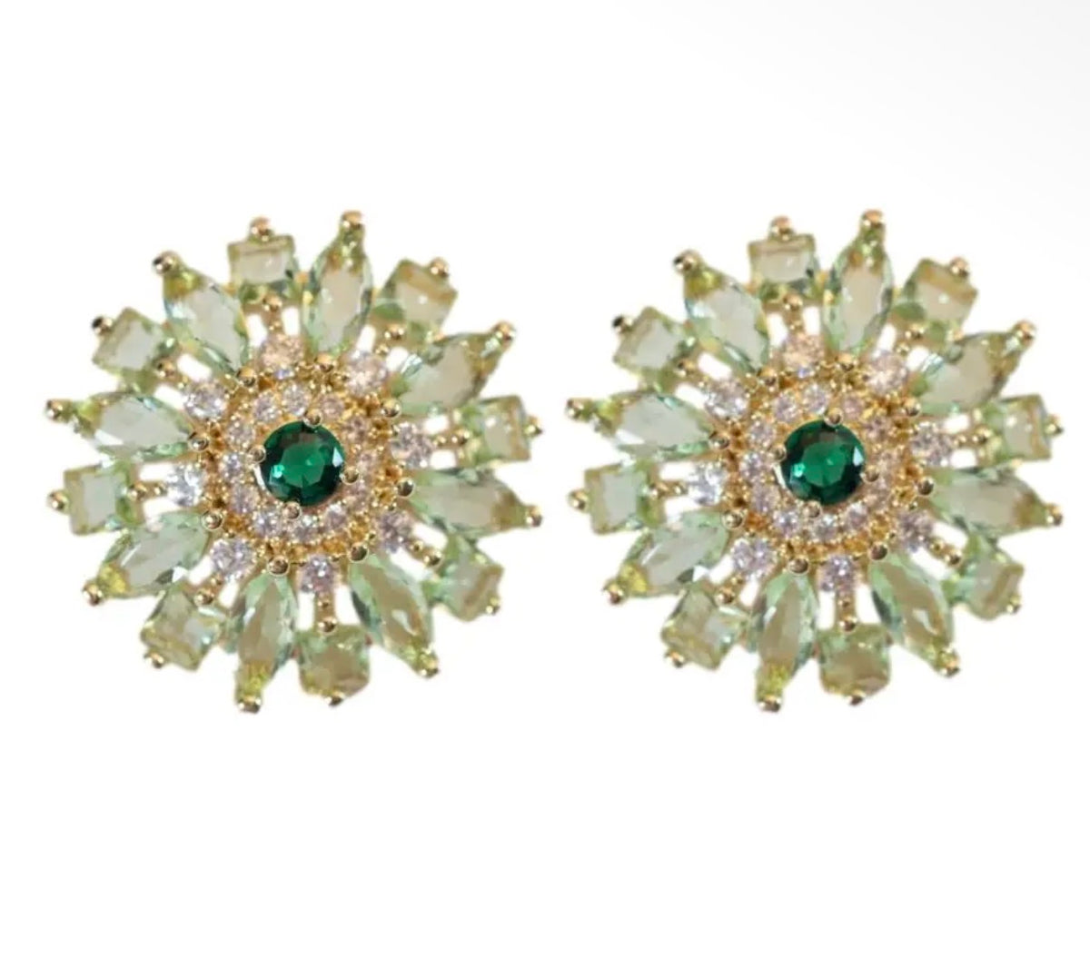 Dahlia Bloom Stud Earrings