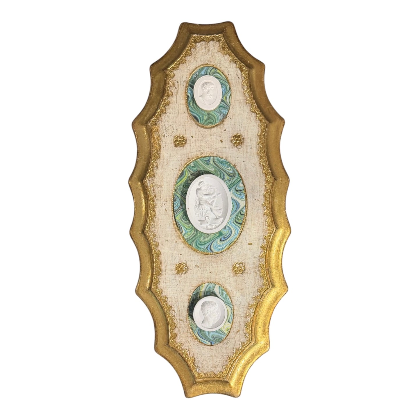 Jenn Leverett Art - Intaglios on Marble Paper Florentine VII