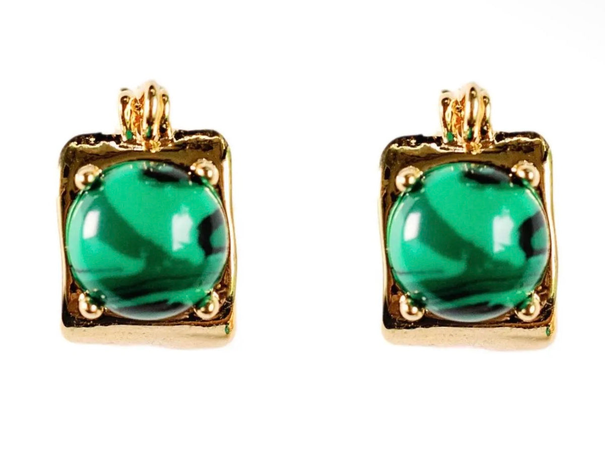 Stone Huggie Earrings- 3 Styles!
