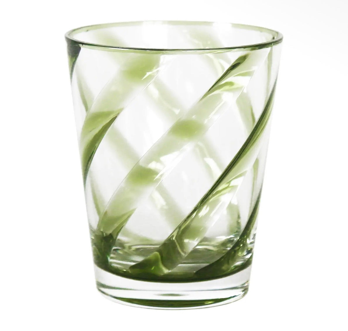 Spiral Colored Glasses- Set of 4