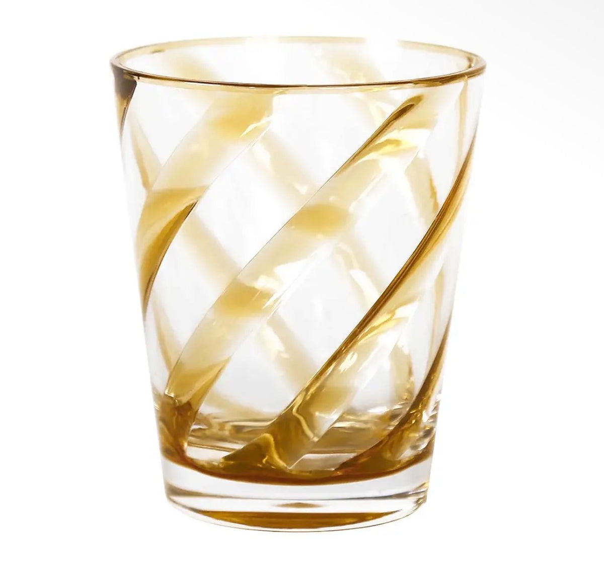 Spiral Colored Glasses- Set of 4