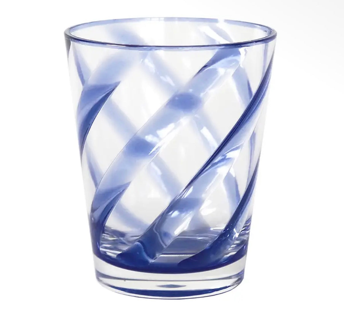 Spiral Colored Glasses- Set of 4