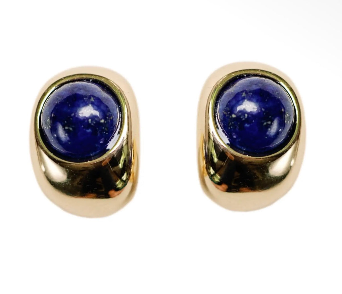 Lapis Huggie Earrings