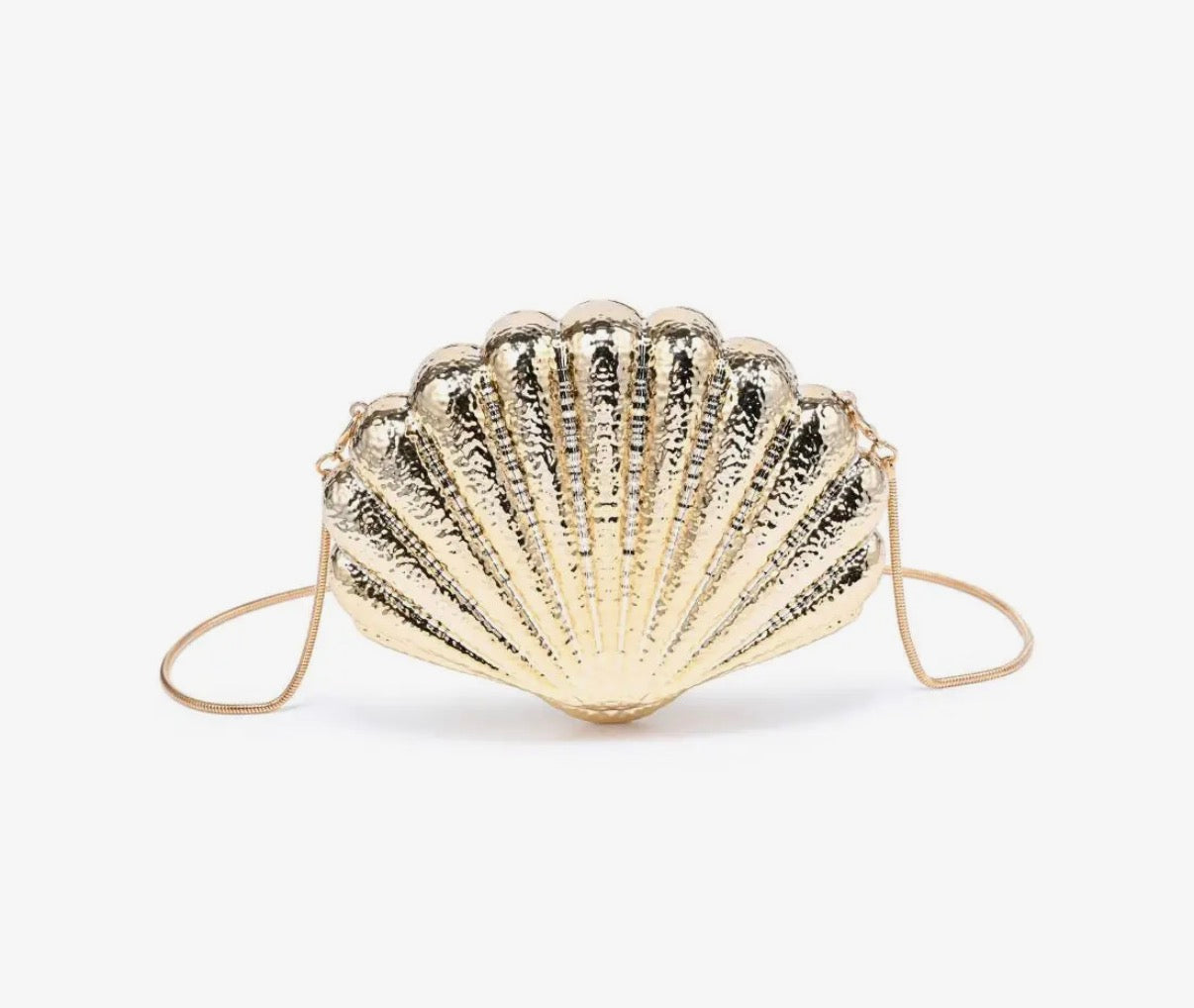 Gold Shell Evening Purse
