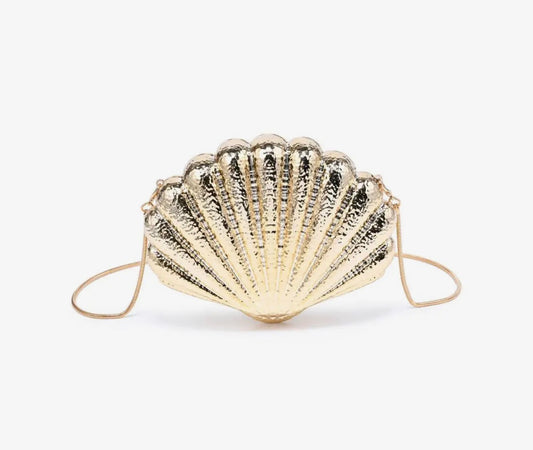 Gold Shell Evening Purse