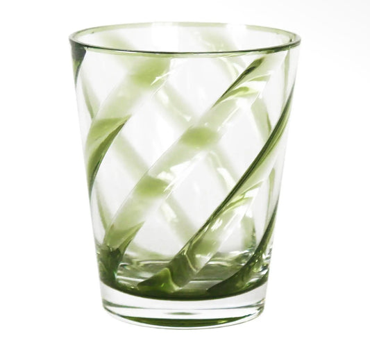 Spiral Colored Glasses - Set of 4
