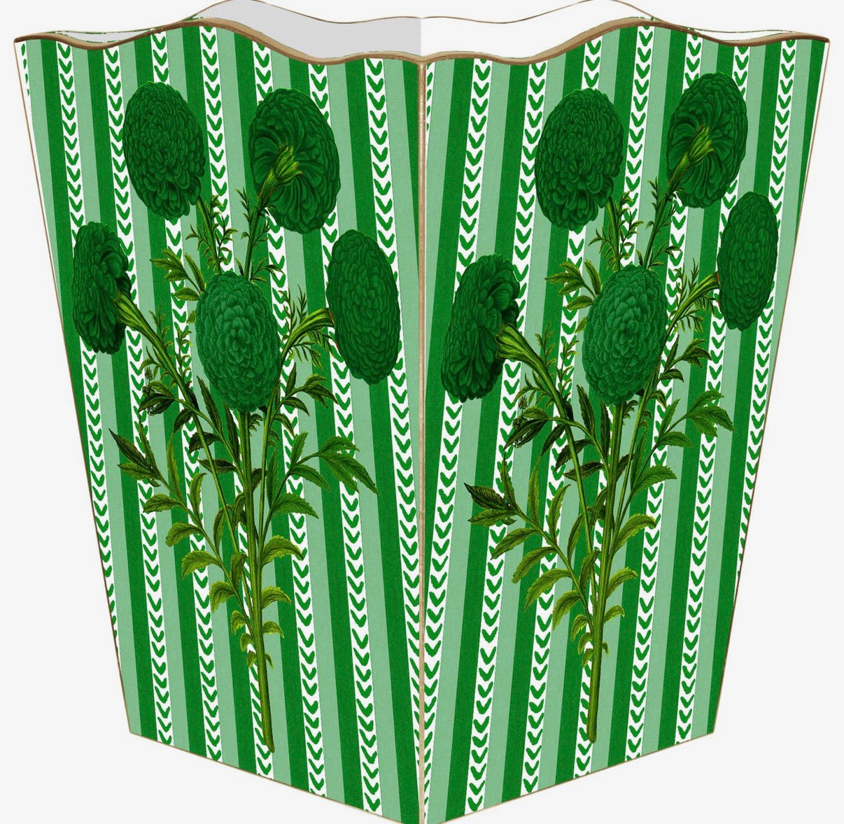 Scalloped Wastepaper Basket