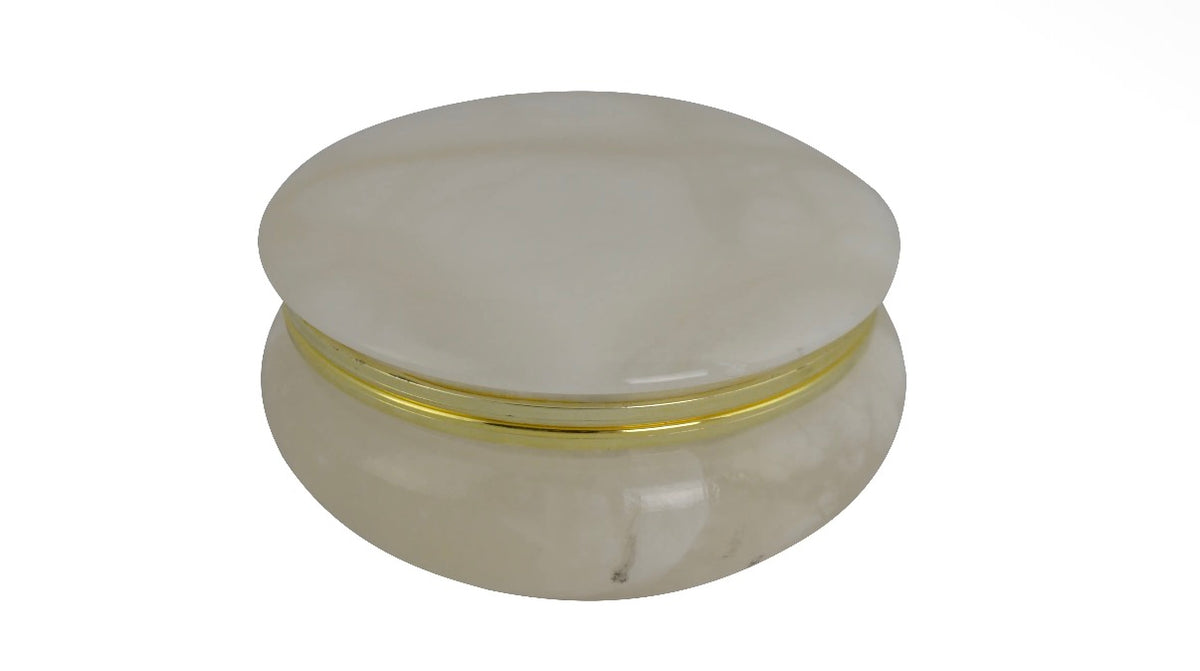 Alabaster Stone Trinket Boxes