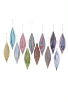 Marbled Spindle Ornaments
