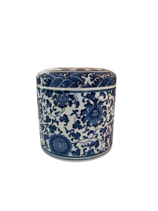 Ceramic Blue & White Tissue Box