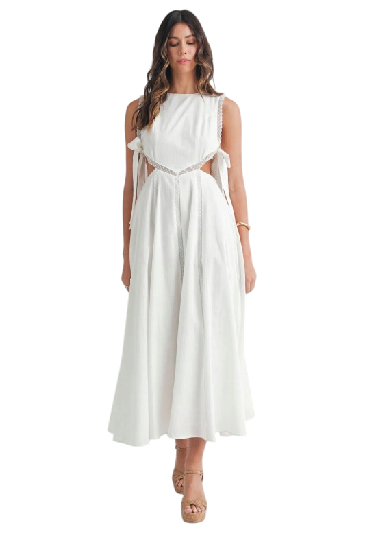 Bow Tie Midi Dress