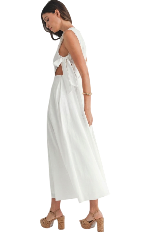Bow Tie Midi Dress