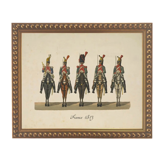 Vintage French Soldiers Print