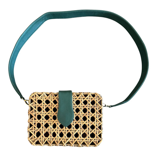 Waverly Wicker Crossbody Bag