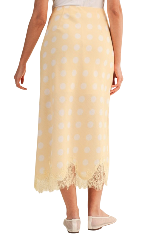 Poka Dot Midi Skirt