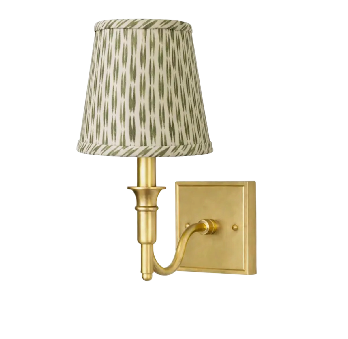 Green Velvet Weave Sconce Shade