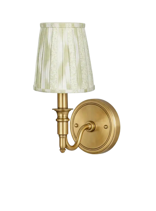 Green Ikat Sconce Shade