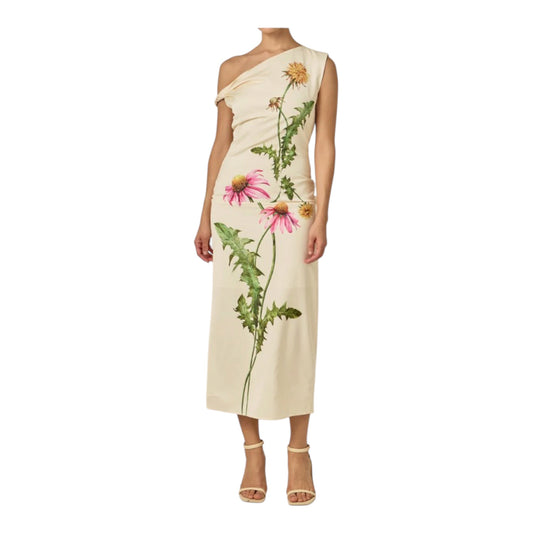 Off-Shoulder Flower Maxi