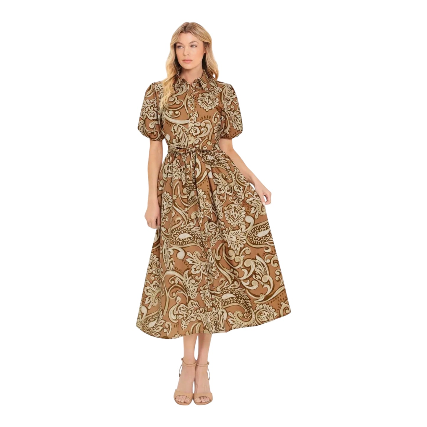 Printed Detailed Maxi