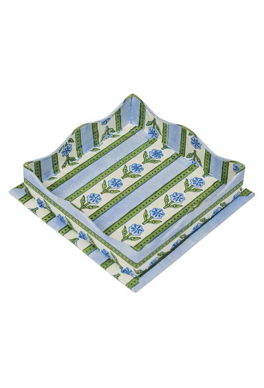 Nesting Scalloped Cottage Garden Tray