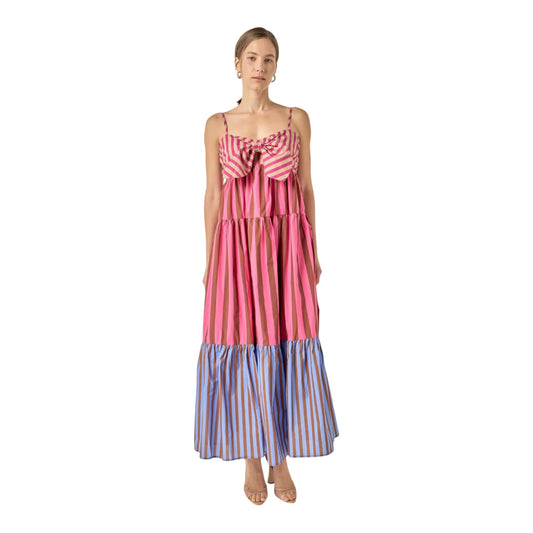 Multi Color Stripe Maxi