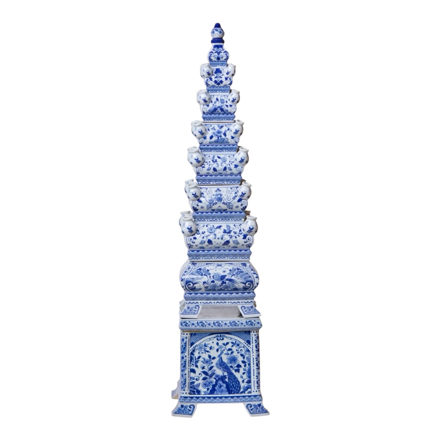 Blue and White Tall Porcelain Tulipiere
