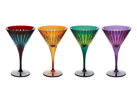 Prism Martini Glasses - Assorted