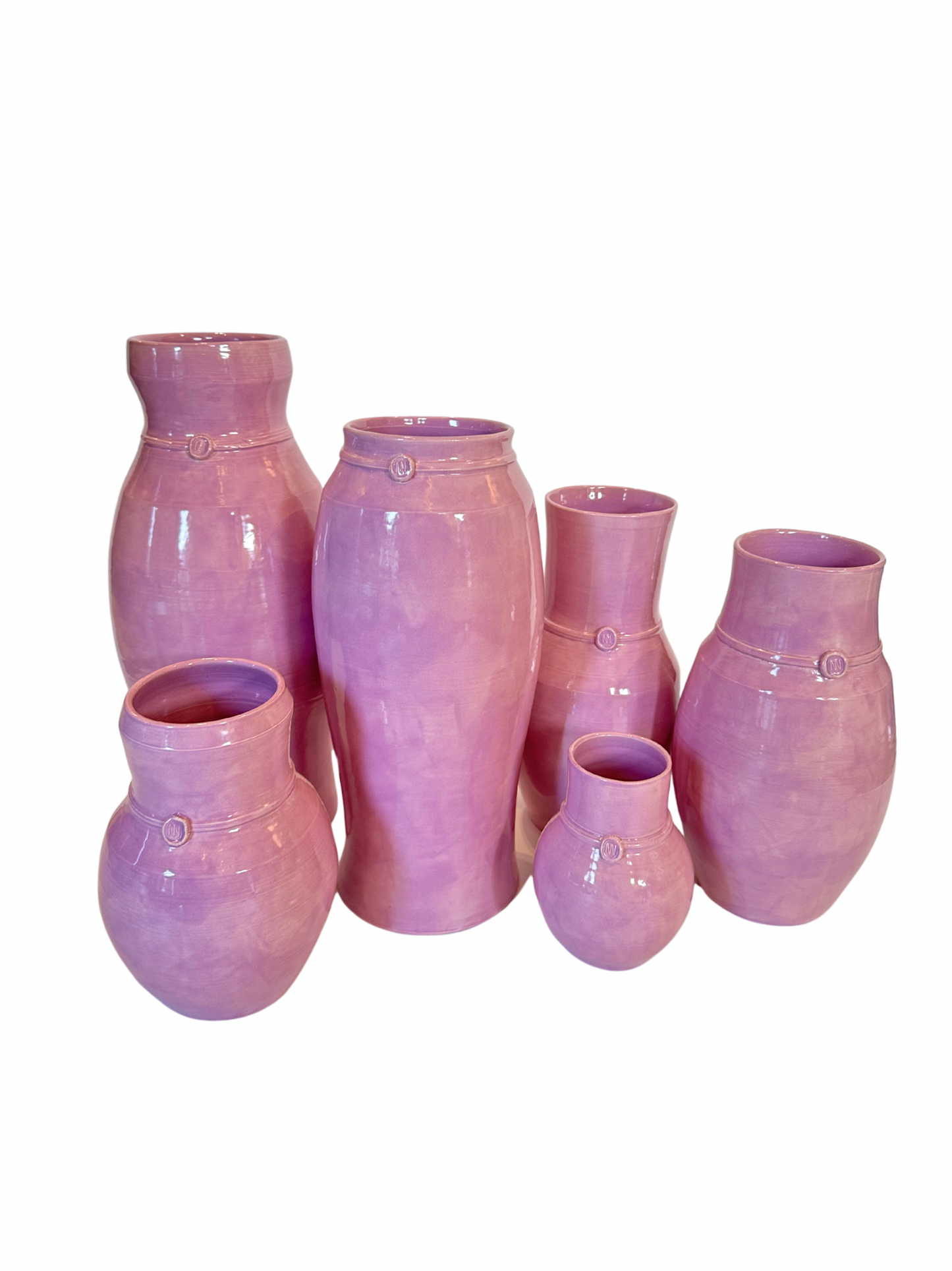 Nicholas Newcomb Banded Vase in Lavender