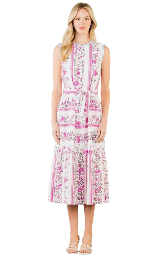 Sleeveless Floral Midi