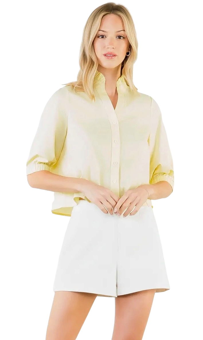 Button Down V-Neck - 4 Colors!!!!