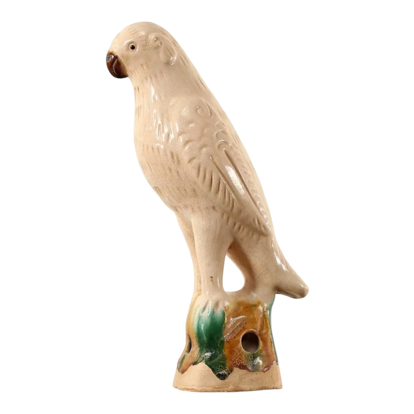 Ceramic Parrot Statue