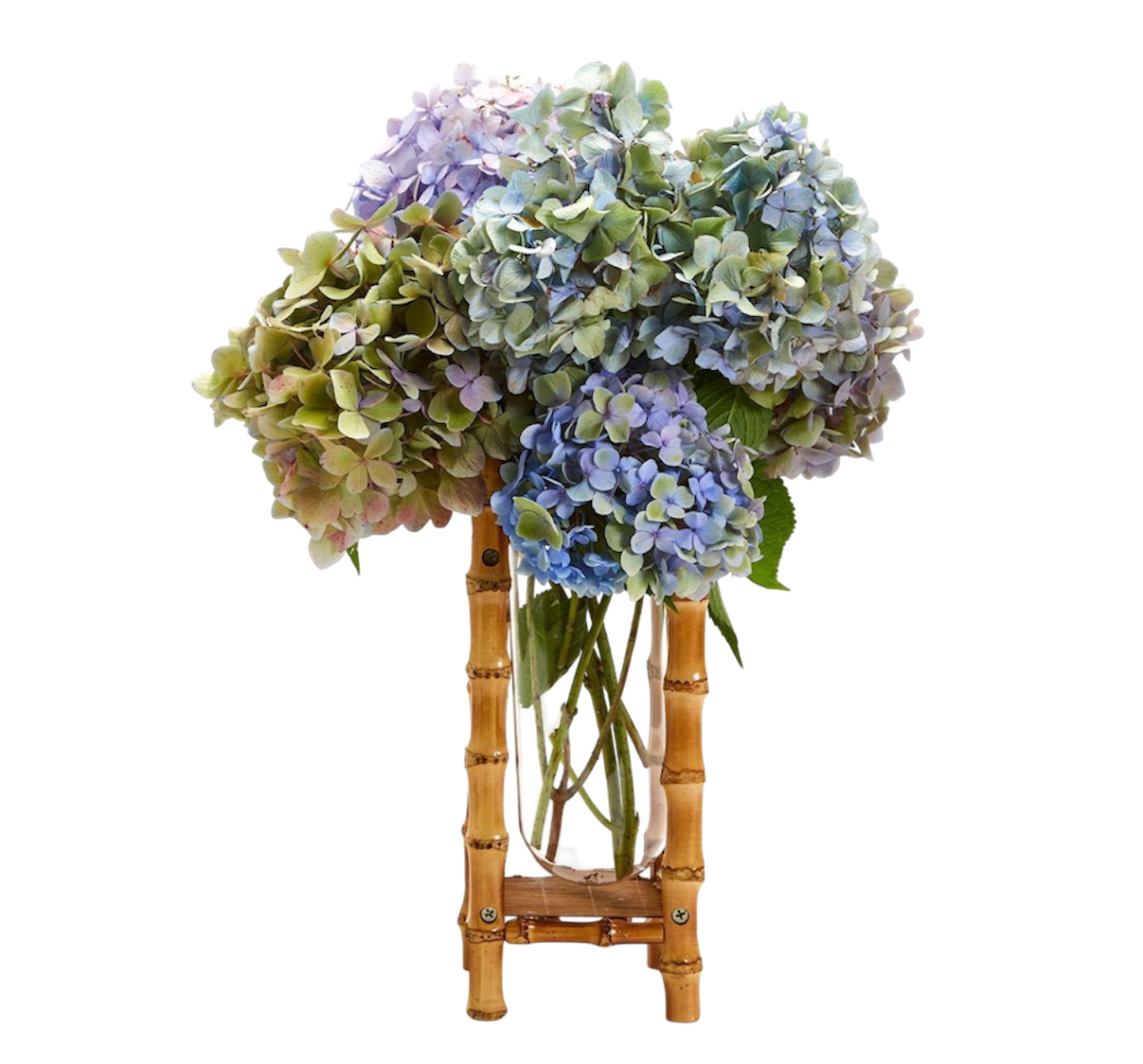 Bamboo Vase with Glass Vessel