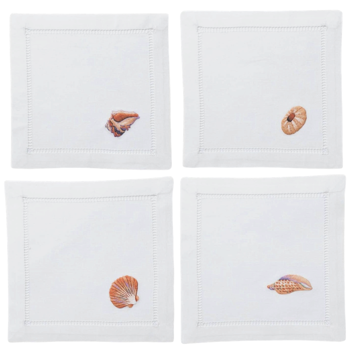Assorted Shell Cocktail Napkins