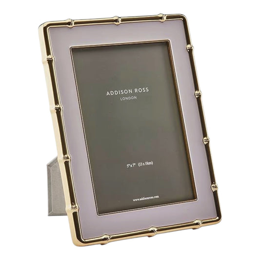 Enamel Frame with Gold Bamboo Border