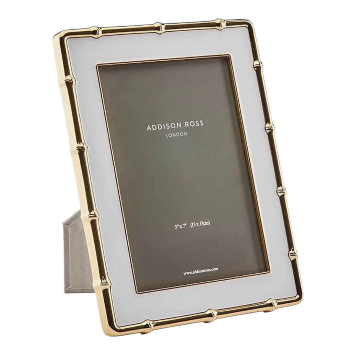 Enamel Frame with Gold Bamboo Border